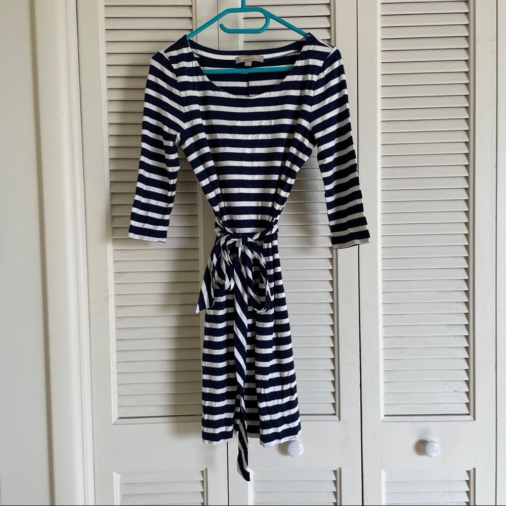 Striped Shift Dress Banana Republic